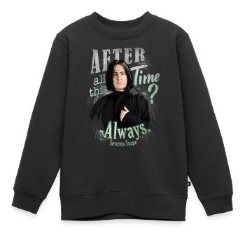 Harry Potter Serverus Snape Always. - Sweat Premium enfant bio - noir - Devant - AI Model Kid Female (0cm)