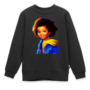 Samba Kids Fan Club. Achetez et soutenez! - Sweat Premium enfant bio - noir - Devant - AI Model Kid Female (0cm)