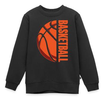 Basketball Basketballer - Kinder Premium Organic Sweatshirt - Schwarz - Vorne - AI Model Kid Female (0cm)