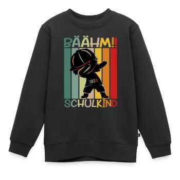 Schulkind 2023 Geschenk - Kinder Premium Organic Sweatshirt - Schwarz - Vorne - AI Model Kid Female (0cm)