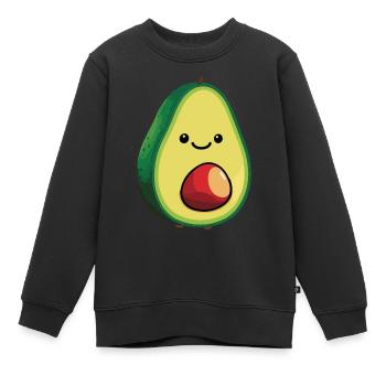 avocado sweet - Kinder Premium Organic Sweatshirt - Schwarz - Vorne - AI Model Kid Female (0cm)