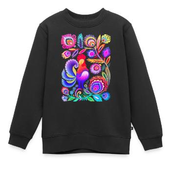 Schweden Schweden Schweden Skandinavien Reisekunst Kunst - Kinder Premium Organic Sweatshirt - Schwarz - Vorne - AI Model Kid Female (0cm)