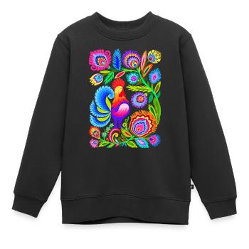 Schweden Schweden Schweden Skandinavien Reisekunst Kunst - Kinder Premium Organic Sweatshirt - Schwarz - Vorne - AI Model Kid Female (0cm)