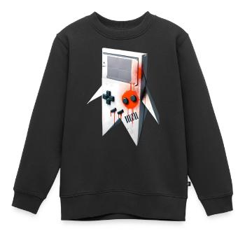 Hey Bot! - Kinder Premium Organic Sweatshirt - Schwarz - Vorne - AI Model Kid Female (0cm)