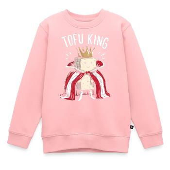 Tofu Lustiges - Kinder Premium Organic Sweatshirt - Rosa - Vorne - AI Model Kid Female (0cm)