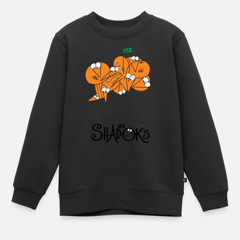Les shadoks - Sweat Premium enfant bio - noir