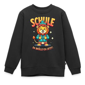 Kinder Schulkind 2025 Junge Einschulung Mädchen - Kinder Premium Organic Sweatshirt - Schwarz - Vorne - AI Model Kid Female (0cm)