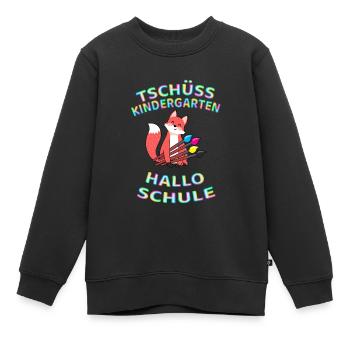 Schule beginnt - Kinder Premium Organic Sweatshirt - Schwarz - Vorne - AI Model Kid Female (0cm)