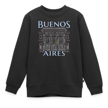 Buenos Aires, Argentine, Musée d’art du dessin - Sweat Premium enfant bio - noir - Devant - AI Model Kid Female (0cm)