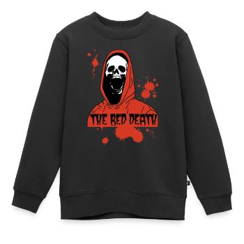 Der Rote Tod - Kinder Premium Organic Sweatshirt - Schwarz - Vorne - AI Model Kid Female (0cm)