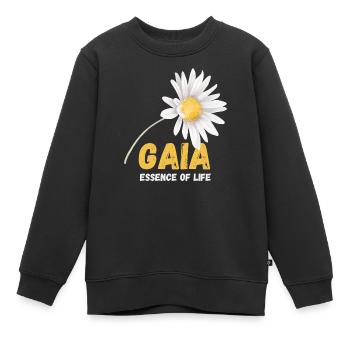 Earth’s spirit - Sweat Premium enfant bio - noir - Devant - AI Model Kid Female (0cm)
