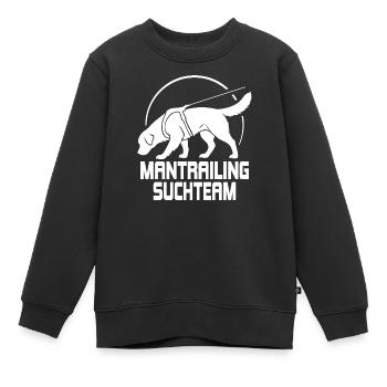 Golden Retriever Mantrailing Team Recherche Chiens Chiens - Sweat Premium enfant bio - noir - Devant - AI Model Kid Female (0cm)