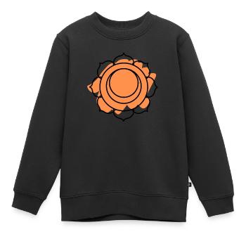 CHAKRA Swadhistana - Sweat Premium enfant bio - noir - Devant - AI Model Kid Female (0cm)