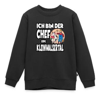 Ich Bin Der Chef Im Kleinwalsertal - Kinder Premium Organic Sweatshirt - Schwarz - Vorne - AI Model Kid Female (0cm)