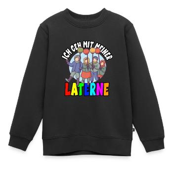 Laternenlauf Sankt Martin St Martin - Kinder Premium Organic Sweatshirt - Schwarz - Vorne - AI Model Kid Female (0cm)