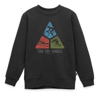 Swim Bike Run Athleten Design Für Triathlet - Kinder Premium Organic Sweatshirt - Schwarz - Vorne - AI Model Kid Female (0cm)