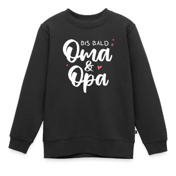 Bis bald Oma & Opa. Enkelkind - Kinder Premium Organic Sweatshirt - Schwarz - Vorne - AI Model Kid Female (0cm)