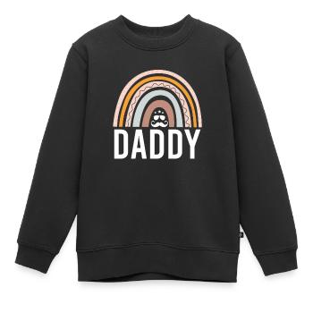 Vati-regenbogen-entwurf Für Den Vatertags-vati - Kinder Premium Organic Sweatshirt - Schwarz - Vorne - AI Model Kid Female (0cm)