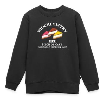 La biochimie est une évidence pour Baker Or - Sweat Premium enfant bio - noir - Devant - AI Model Kid Female (0cm)