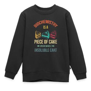 La biochimie est une évidence pour Baker Or - Sweat Premium enfant bio - noir - Devant - AI Model Kid Female (0cm)