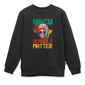 Hbcu Schulen Sind Wichtig Für Pride Afroamerikaner - Kinder Premium Organic Sweatshirt - Schwarz - Vorne - AI Model Kid Female (0cm)