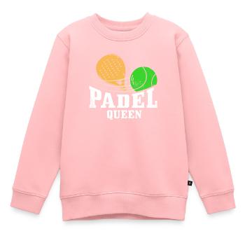 Padel Queen Padelschläger Ball Design Für Padel - Kinder Premium Organic Sweatshirt - Rosa - Vorne - AI Model Kid Female (0cm)