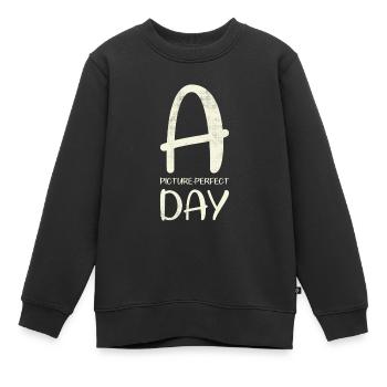 Un design de mariage de jour parfait pour la mariée - Sweat Premium enfant bio - noir - Devant - AI Model Kid Female (0cm)