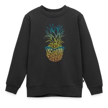 Ananas-sonnenbrillen-design Für Strandliebhaber - Kinder Premium Organic Sweatshirt - Schwarz - Vorne - AI Model Kid Female (0cm)