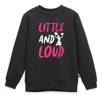 Design petit et bruyant pour les pom-pom girls - Sweat Premium enfant bio - noir - Devant - AI Model Kid Female (0cm)