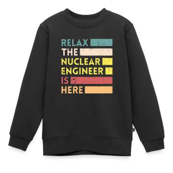 Entspannen Sie Sich, Der Nuklearingenieur Ist - Kinder Premium Organic Sweatshirt - Schwarz - Vorne - AI Model Kid Female (0cm)