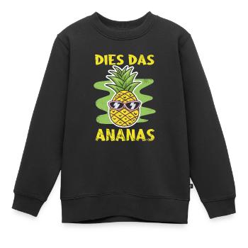 Dies das Ananas - Kinder Premium Organic Sweatshirt - Schwarz - Vorne - AI Model Kid Female (0cm)