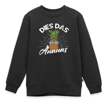 Dies das Ananas - Kinder Premium Organic Sweatshirt - Schwarz - Vorne - AI Model Kid Female (0cm)