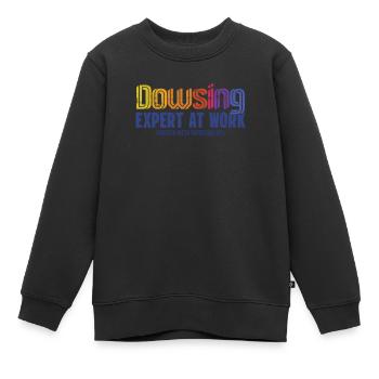 Wünschelrutengänger Bei Der Arbeit Mit - Kinder Premium Organic Sweatshirt - Schwarz - Vorne - AI Model Kid Female (0cm)