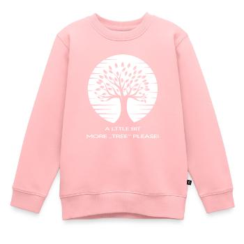 baum mega bonsai natur wald outdoor mehr bäume - Kinder Premium Organic Sweatshirt - Rosa - Vorne - AI Model Kid Female (0cm)