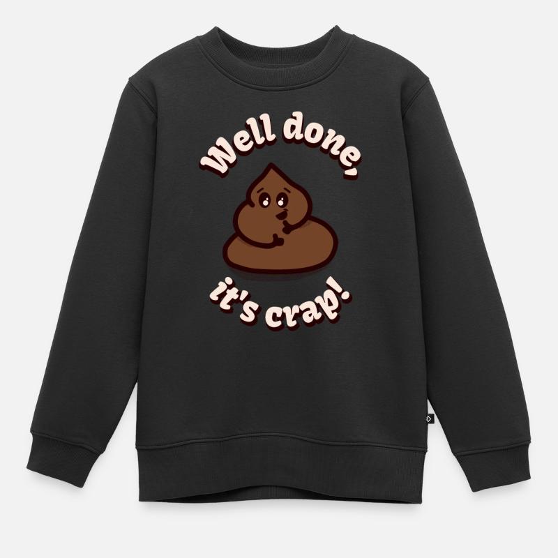 Bravo, c’est de la merde ! - Sweat Premium enfant bio - noir