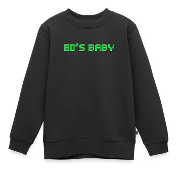 Sur les quatre-vingts bébés - Sweat Premium enfant bio - noir - Devant - AI Model Kid Female (0cm)