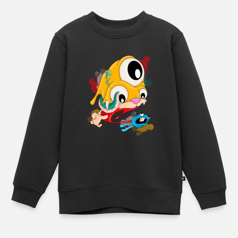 Tentamonstre - Sweat Premium enfant bio - noir
