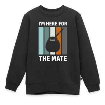 Mate Spruch Lateinamerika Südamerikaner Yerba - Kinder Premium Organic Sweatshirt - Schwarz - Vorne - AI Model Kid Female (0cm)