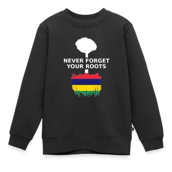 Mauritius Never Forget Your Roots - Kinder Premium Organic Sweatshirt - Schwarz - Vorne - AI Model Kid Female (0cm)