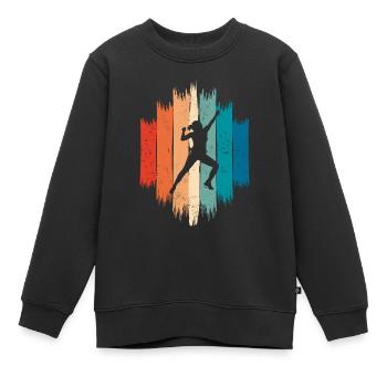 Alpiniste alpiniste cadeau escalade femme - Sweat Premium enfant bio - noir - Devant - AI Model Kid Female (0cm)