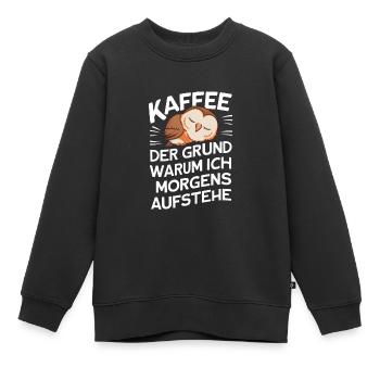oiseau de nuit hibou hibou oiseau - Sweat Premium enfant bio - noir - Devant - AI Model Kid Female (0cm)