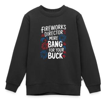 Pyrotechniker Feuerwerk Pyrotechnik - Kinder Premium Organic Sweatshirt - Schwarz - Vorne - AI Model Kid Female (0cm)