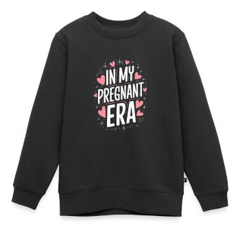 Grossesse Grossesse Accouchement - Sweat Premium enfant bio - noir - Devant - AI Model Kid Female (0cm)