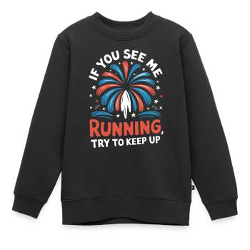 Pyrotechniker Feuerwerk Pyrotechnik - Kinder Premium Organic Sweatshirt - Schwarz - Vorne - AI Model Kid Female (0cm)