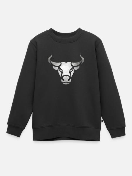 Stier Bulle - Kinder Premium Organic Sweatshirt - Schwarz