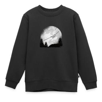 Planeur volant planeur pilote planeur planeur volant - Sweat Premium enfant bio - noir - Devant - AI Model Kid Female (0cm)