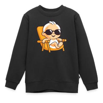 Chill Baby, Summer Vibes - Kinder Premium Organic Sweatshirt - Schwarz - Vorne - AI Model Kid Female (0cm)