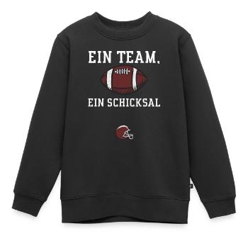Ein Team, ein Schicksal - Football - Kinder Premium Organic Sweatshirt - Schwarz - Vorne - AI Model Kid Female (0cm)