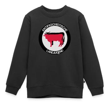 Antifaschistische Landjugend - Kinder Premium Organic Sweatshirt - Schwarz - Vorne - AI Model Kid Female (0cm)