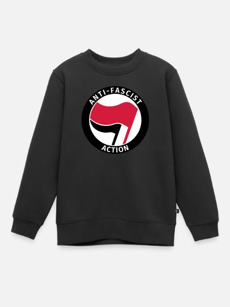 Anti-Fascist Action - Sweat Premium enfant bio - noir
